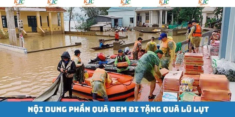 Các hạng mục quà tặng trong chương trình tặng quà lũ lụt
